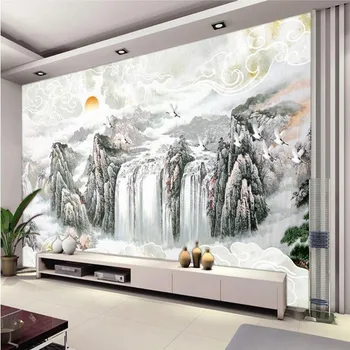 beibehang papel de parede Пользовательские обои 3d фрески пейзаж облака ТВ фон гостиная спальня фотообои 3D фреска