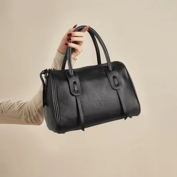 Женская сумка из новой модной воловьей кожи Большой емкости, сумка через плечо из мягкой кожи, водонепроницаемая сумка через плечо