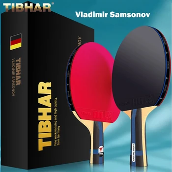 Ракетка для настольного тенниса TIBHAR Vladimir Samsonov Edition ALC с Ариловым Углеродным Лезвием, Лопатка для Пинг-понга, Бита для Пинг-понга для Быстрой атаки по Дуге