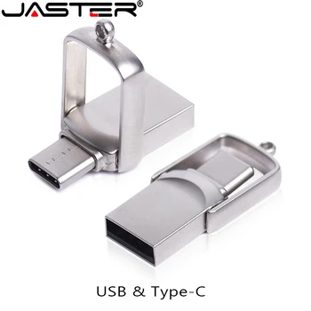 Новый мини-32 ГБ 64 ГБ Type C Ультра двойной USB флэш-накопитель Memory Stick Флэш-накопитель для большого пальца Креативные подарки для бизнеса USB флэш-накопители