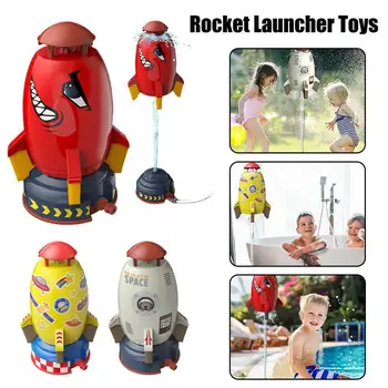 Игрушки для ракетной установки, Спринклерная игрушка для подъема давления воды на открытом воздухе, разбрызгиватель воды на садовой лужайке, Игрушки для распыления воды для детей, Инструменты для летней игры в воде