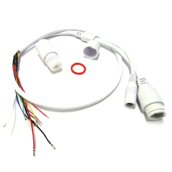 2х видеонаблюдения PoE IP сетевая камера для PCB модуль видео кабель питания 60 см RJ45 разъем с Terminlas